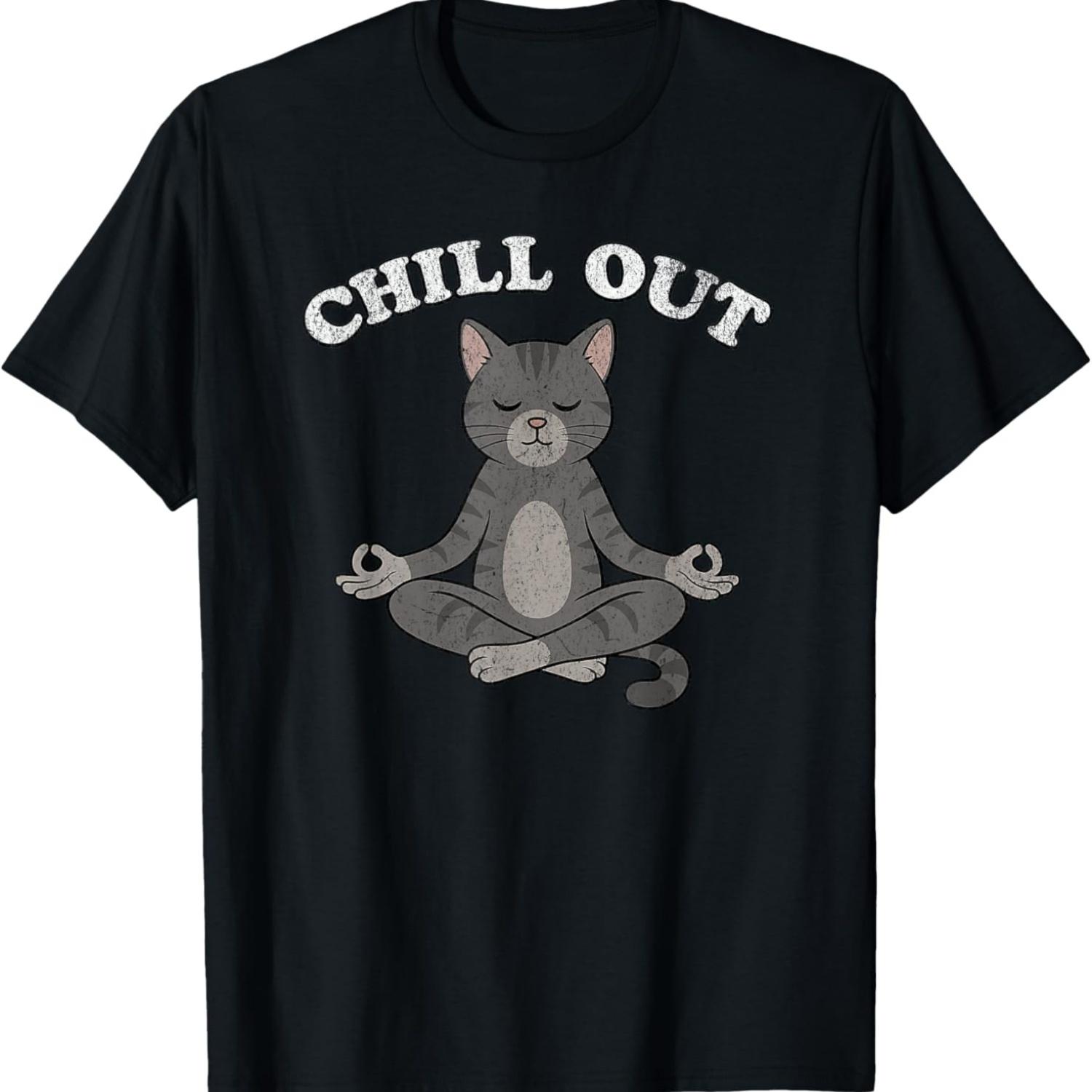 Chilling Funny cat meme T-Shirt for Men Women Kids S чёрный
Chilling Funny cat meme T-Shirt for Men Women Kids S чёрный