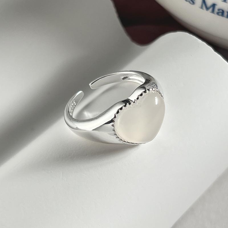 925 Sterling Silver Rings For Women Geometric Fine Jewelry Finger Adjustable Simple Heart Stone Ring For Party Birthday Gift resizable
925 Sterling Silver Rings For Women Geometric Fine Jewelry Finger Adjustable Simple Heart Stone Ring For Party Birthday Gift resizable