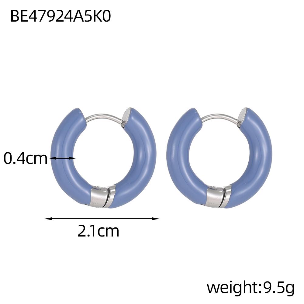 CARLIDANA INS Minimalist Colorful Enameled Hoop Earrings Stainless Steel Multi Colors Oil Dripping Huggie Earrings for Girls
CARLIDANA INS Minimalist Colorful Enameled Hoop Earrings Stainless Steel Multi Colors Oil Dripping Huggie Earrings for Girls