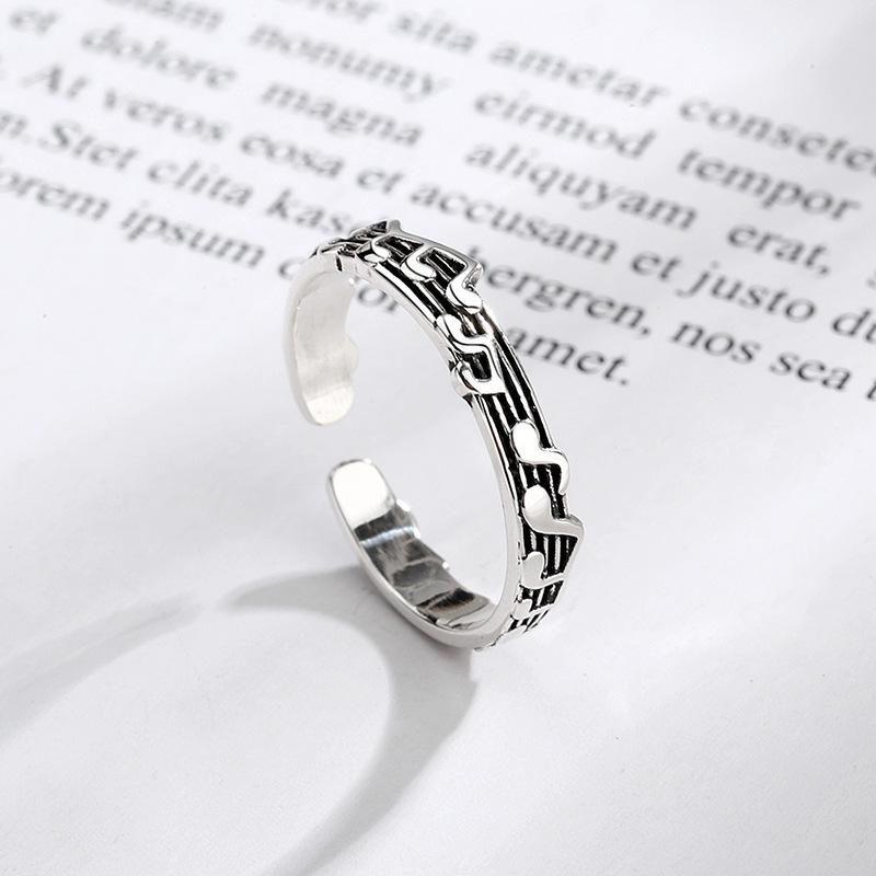 New Alloy Retro Five-line Sheet Music Simple Note Opening Adjustable Ring Female Women Lovers Wedding Zircon Engagement Gifts resizable мідний
New Alloy Retro Five-line Sheet Music Simple Note Opening Adjustable Ring Female Women Lovers Wedding Zircon Engagement Gifts resizable мідний