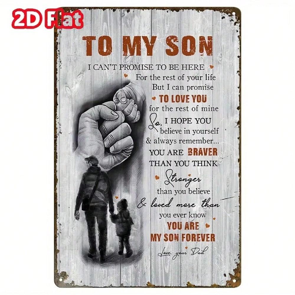 Vintage Metal Sign To My Son Humorous Tinplate Art Home Wall Decor 20x30 різнокольоровий
Vintage Metal Sign To My Son Humorous Tinplate Art Home Wall Decor 20x30 різнокольоровий