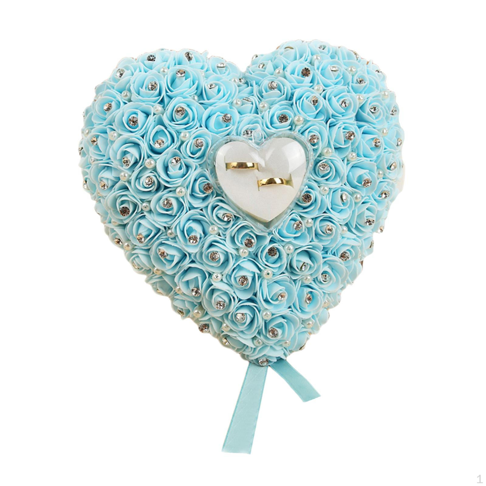 Romantic Wedding Cushion Heart Shaped Decor Durable with Ribbon Pearl Holder Gift for светло-синий
Romantic Wedding Cushion Heart Shaped Decor Durable with Ribbon Pearl Holder Gift for светло-синий