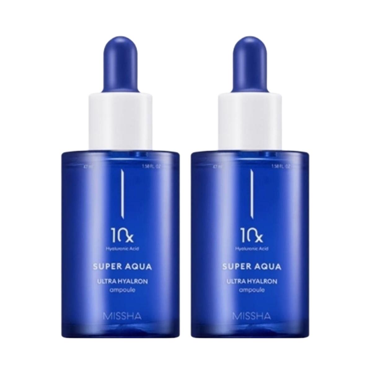 Missha Super Aqua Ultra Hyalron Ampoule 47ml x 2pcs - Deep Hydrating & Plumping Facial Serum
Missha Super Aqua Ultra Hyalron Ampoule 47ml x 2pcs - Deep Hydrating & Plumping Facial Serum