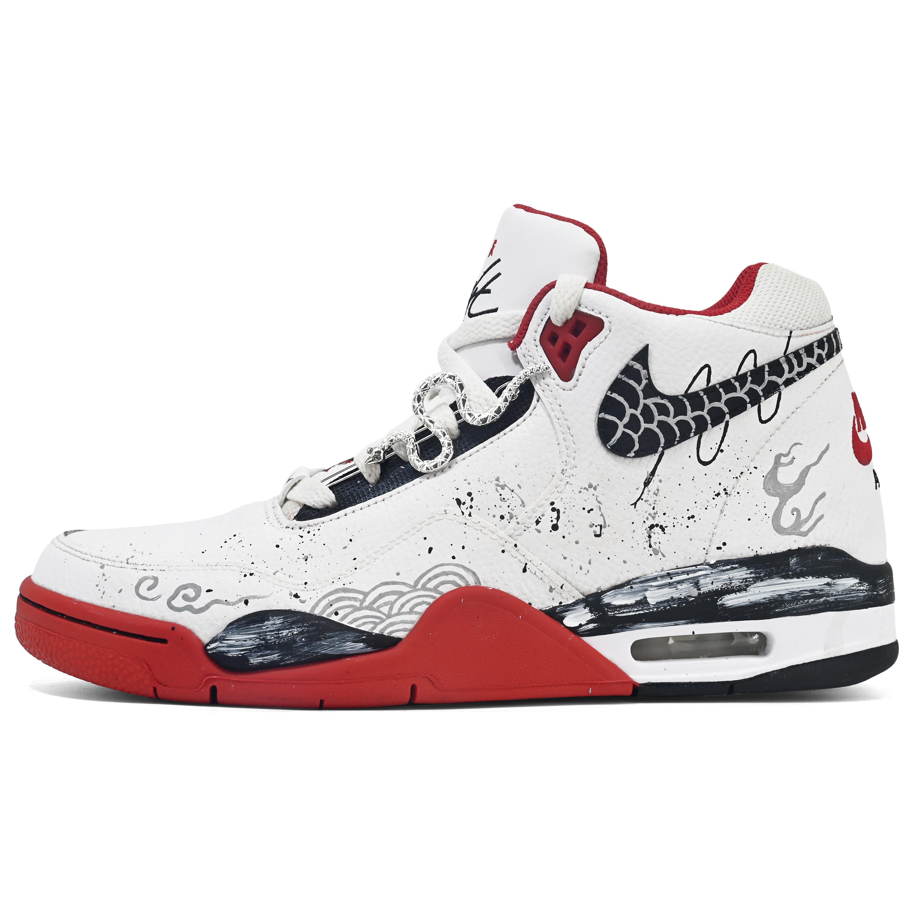 Nike Flight Legacy Slip Resistant Abrasion Resistant Mid top Vintage Basketball Shoes Unisex White Red Gray BQ4212-100(Team107-) 38.5
Nike Flight Legacy Slip Resistant Abrasion Resistant Mid top Vintage Basketball Shoes Unisex White Red Gray BQ4212-100(Team107-) 38.5