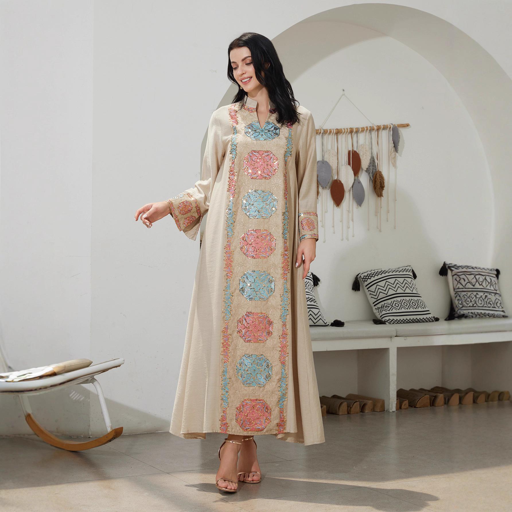 NC70 Платье миди в мусульманском стиле с пайетками, свободного кроя, длинное, для женщин XXL
NC70 Платье миди в мусульманском стиле с пайетками, свободного кроя, длинное, для женщин XXL