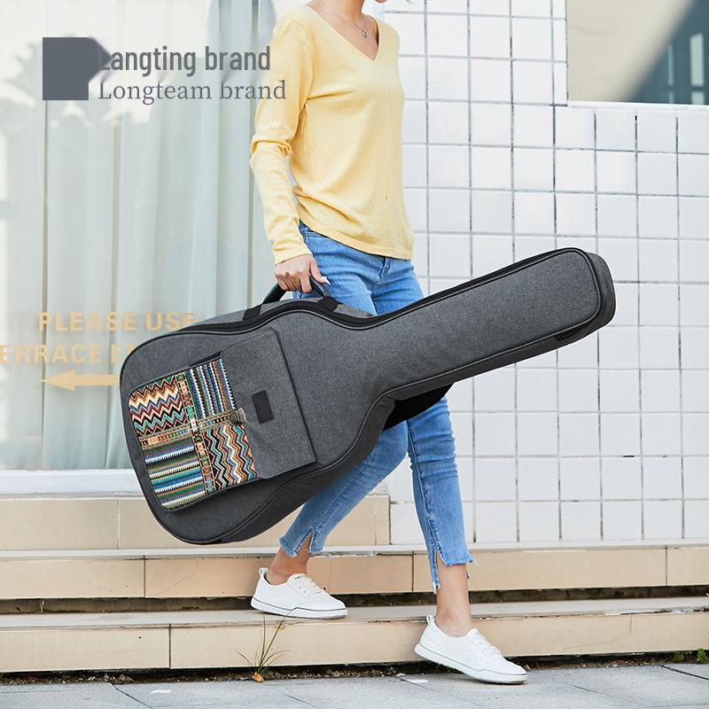 Bohemian 40/41 Inch Padded Folk Guitar Bag, Thick Cotton, Double Shoulder Strap
Bohemian 40/41 Inch Padded Folk Guitar Bag, Thick Cotton, Double Shoulder Strap