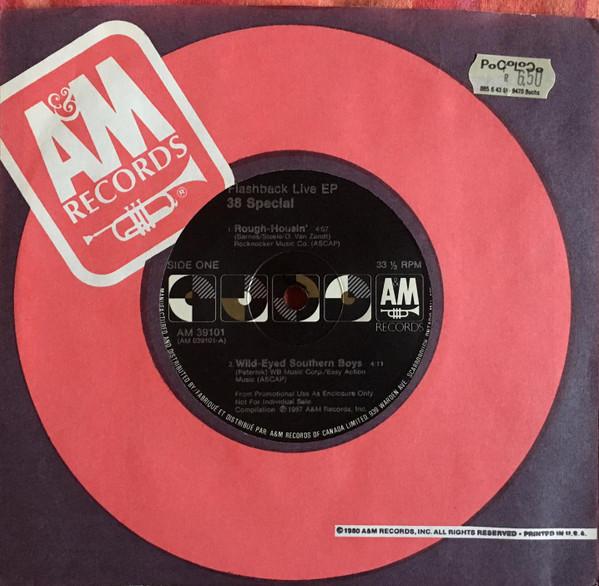 7inch Record 38 SPECIAL - Flashback Live EP AM39101 A&M Records 1987 Canada Rock Used
7inch Record 38 SPECIAL - Flashback Live EP AM39101 A&M Records 1987 Canada Rock Used
