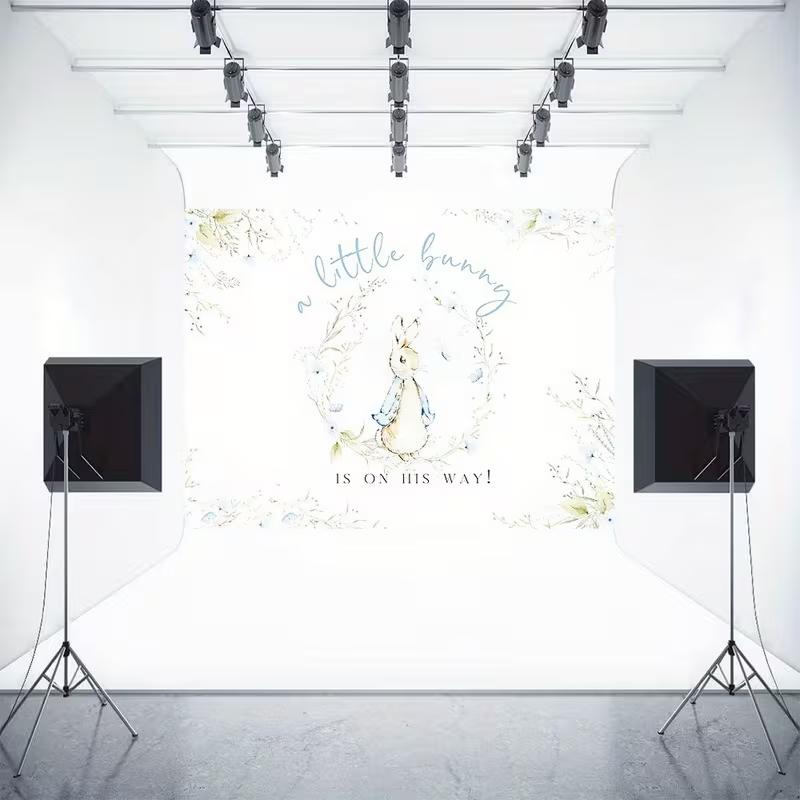 2D Peter Rabbit Baby Announcement Backdrop, Watercolor Floral Newborn Party Background 47.2x31.5inch/120*80cm
2D Peter Rabbit Baby Announcement Backdrop, Watercolor Floral Newborn Party Background 47.2x31.5inch/120*80cm