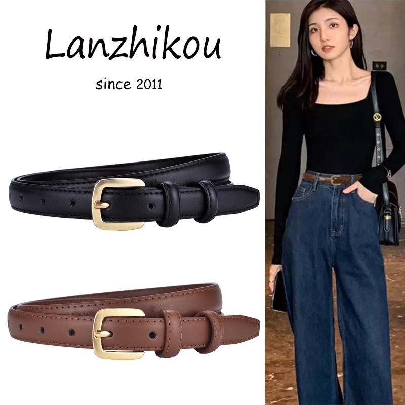 Belt Women S Leather Simple High-End Thin Belt Women S Black Decorative Jeans With Summer Tide 105cm чорний
Belt Women S Leather Simple High-End Thin Belt Women S Black Decorative Jeans With Summer Tide 105cm чорний
