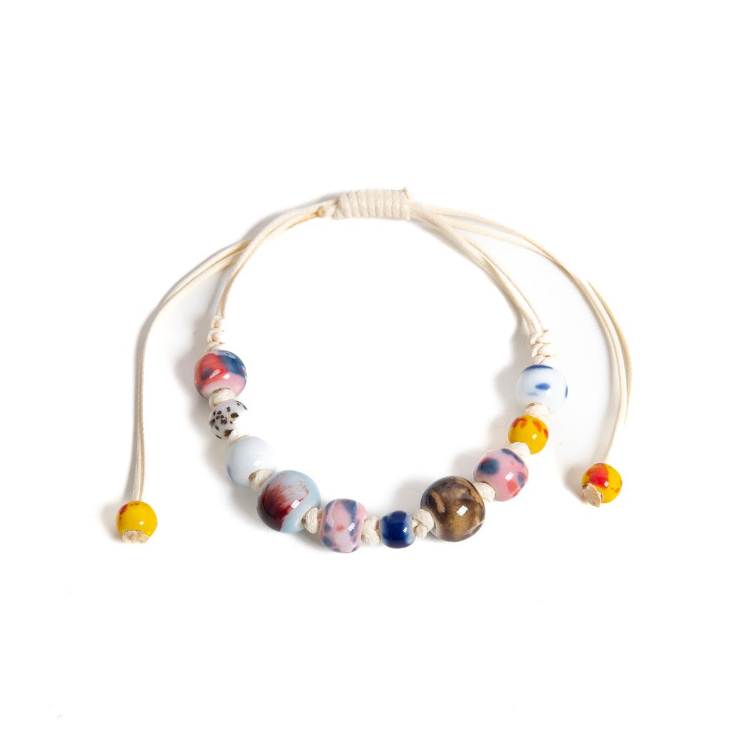 Colorful Handmade Ceramic Bracelet Adjustable Vintage Style Jewelry for Women and Men 1156
Colorful Handmade Ceramic Bracelet Adjustable Vintage Style Jewelry for Women and Men 1156