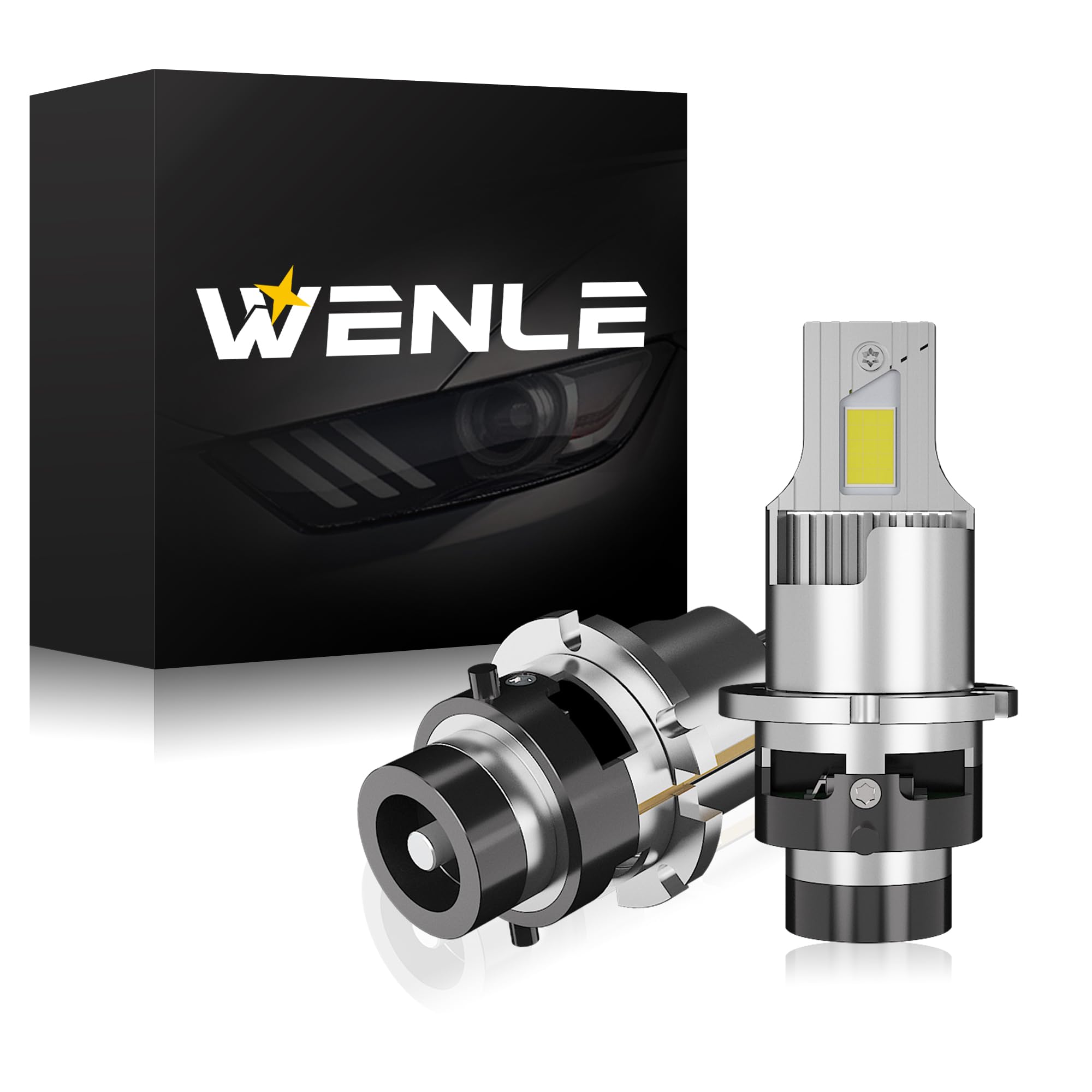 dark WENLE New LED that exceeds integrated LED headlight bulb for Compatible with new vehicle inspection newly developed canceller White 6000K 35W білий
dark WENLE New LED that exceeds integrated LED headlight bulb for Compatible with new vehicle inspection newly developed canceller White 6000K 35W білий