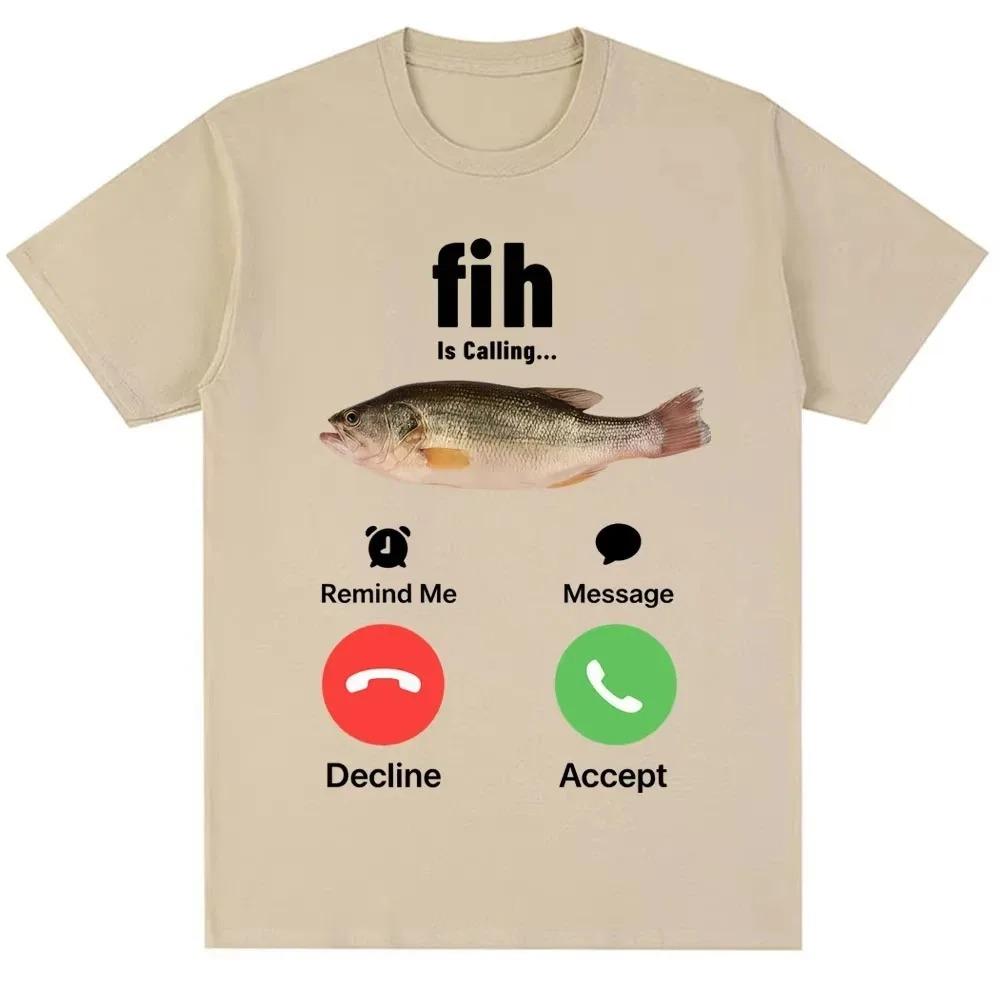 Funny Fih Is Calling Meme TShirt Humorous Fashion Unisex HighQuality Loose Cotton Casual Short Women And Unisex Tshirts S
Funny Fih Is Calling Meme TShirt Humorous Fashion Unisex HighQuality Loose Cotton Casual Short Women And Unisex Tshirts S