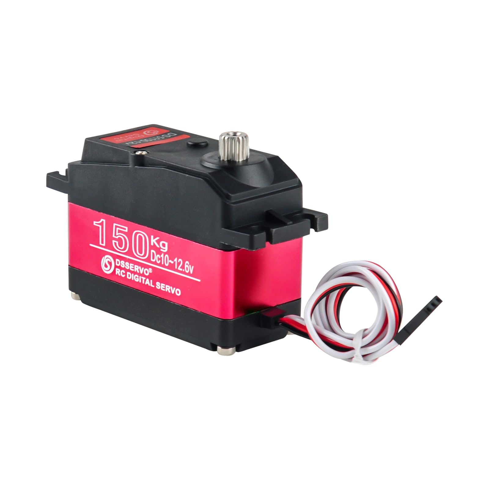 RCmall 150KG 12V DS51150 Digital Servo Full Metal Gear Waterproof IP66 Robot Servo for RC Car Robot Crawler with 18T Servo Arm 1/5 (270 Degree)
RCmall 150KG 12V DS51150 Digital Servo Full Metal Gear Waterproof IP66 Robot Servo for RC Car Robot Crawler with 18T Servo Arm 1/5 (270 Degree)