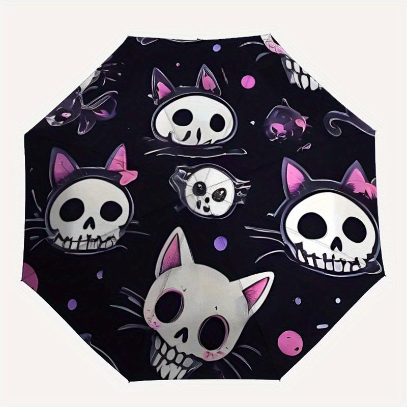 1pc Skull Cats Auto Open/Close Umbrella with Windproof, Functional Design, 8-Rib Sturdy Canopy, Durable Ribs,078
1pc Skull Cats Auto Open/Close Umbrella with Windproof, Functional Design, 8-Rib Sturdy Canopy, Durable Ribs,078