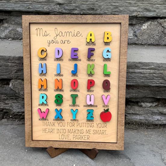 Yousheng Teacher s Day Wooden Letter Ornament 26 English Letter Appreciation Words Desktop Decoration Thank You School Teacher Keepsake Gift эбеновый
Yousheng Teacher s Day Wooden Letter Ornament 26 English Letter Appreciation Words Desktop Decoration Thank You School Teacher Keepsake Gift эбеновый