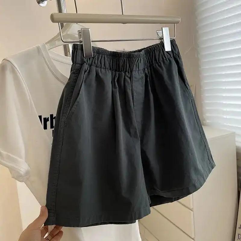 Women s Elastic High Waist Casual Shorts Multi-Color Cotton Blend Wide Leg Summer Shorts with Pockets L чёрный
Women s Elastic High Waist Casual Shorts Multi-Color Cotton Blend Wide Leg Summer Shorts with Pockets L чёрный