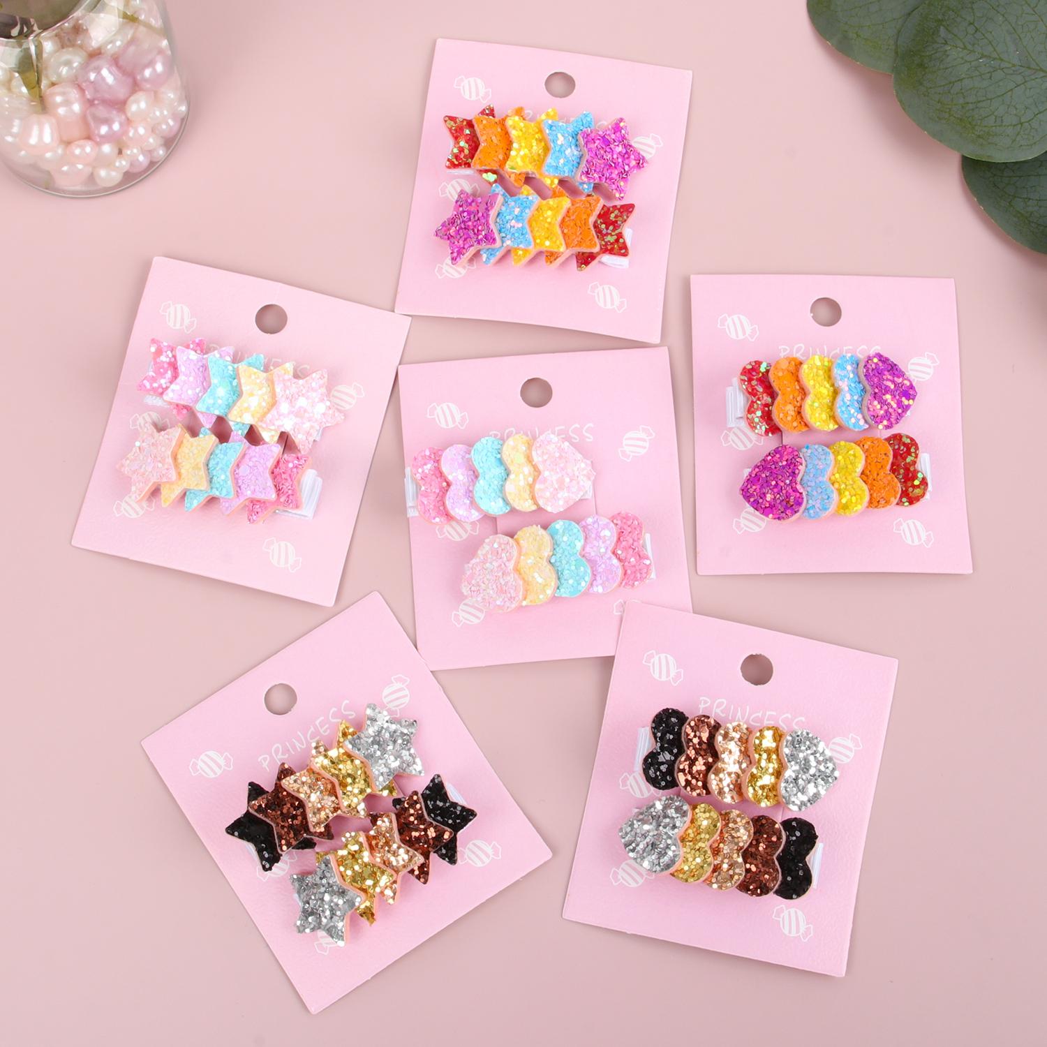 2pcs/set Girls Cute Star Hair Clips Kids Children Mini Lovely Heart Hairpins Hair Barrettes Clips Baby Girls Hair Accessories
2pcs/set Girls Cute Star Hair Clips Kids Children Mini Lovely Heart Hairpins Hair Barrettes Clips Baby Girls Hair Accessories