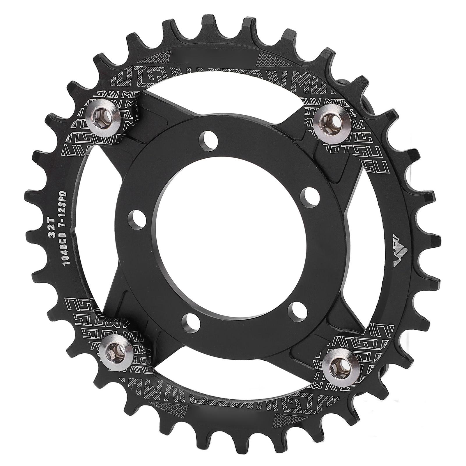 104BCD 32T Chainring Chain Wheel Gear Adapter Aluminum Alloy High Hardness CNC Cutting Bike Chainring for Bafang Mid Drive Motor
104BCD 32T Chainring Chain Wheel Gear Adapter Aluminum Alloy High Hardness CNC Cutting Bike Chainring for Bafang Mid Drive Motor
