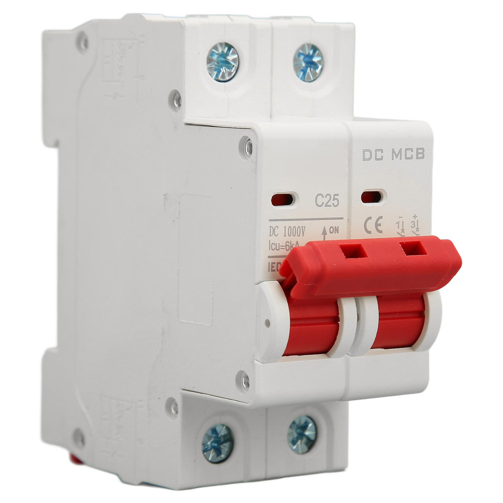 DC Miniature Circuit Breaker 6000A Breaking Capacity 2P Mini Circuit Breaker for Solar PV System
DC Miniature Circuit Breaker 6000A Breaking Capacity 2P Mini Circuit Breaker for Solar PV System