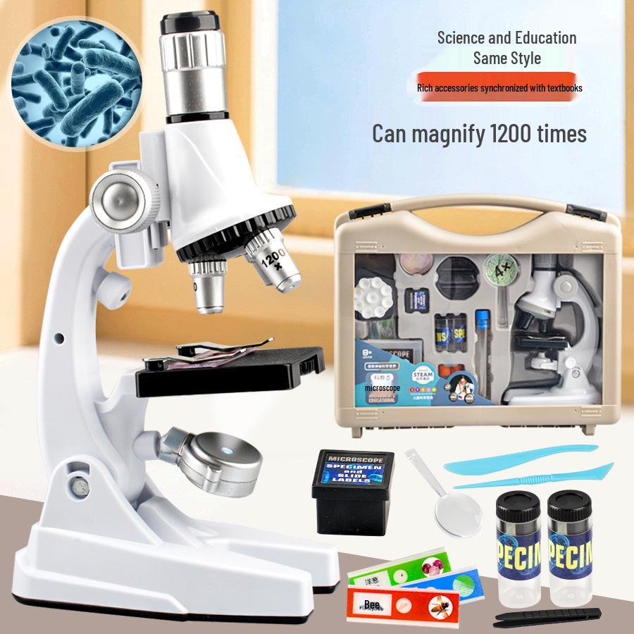 1200x Microscope Set for Kids - Portable Science Experiment Kit for Elementary Students
1200x Microscope Set for Kids - Portable Science Experiment Kit for Elementary Students