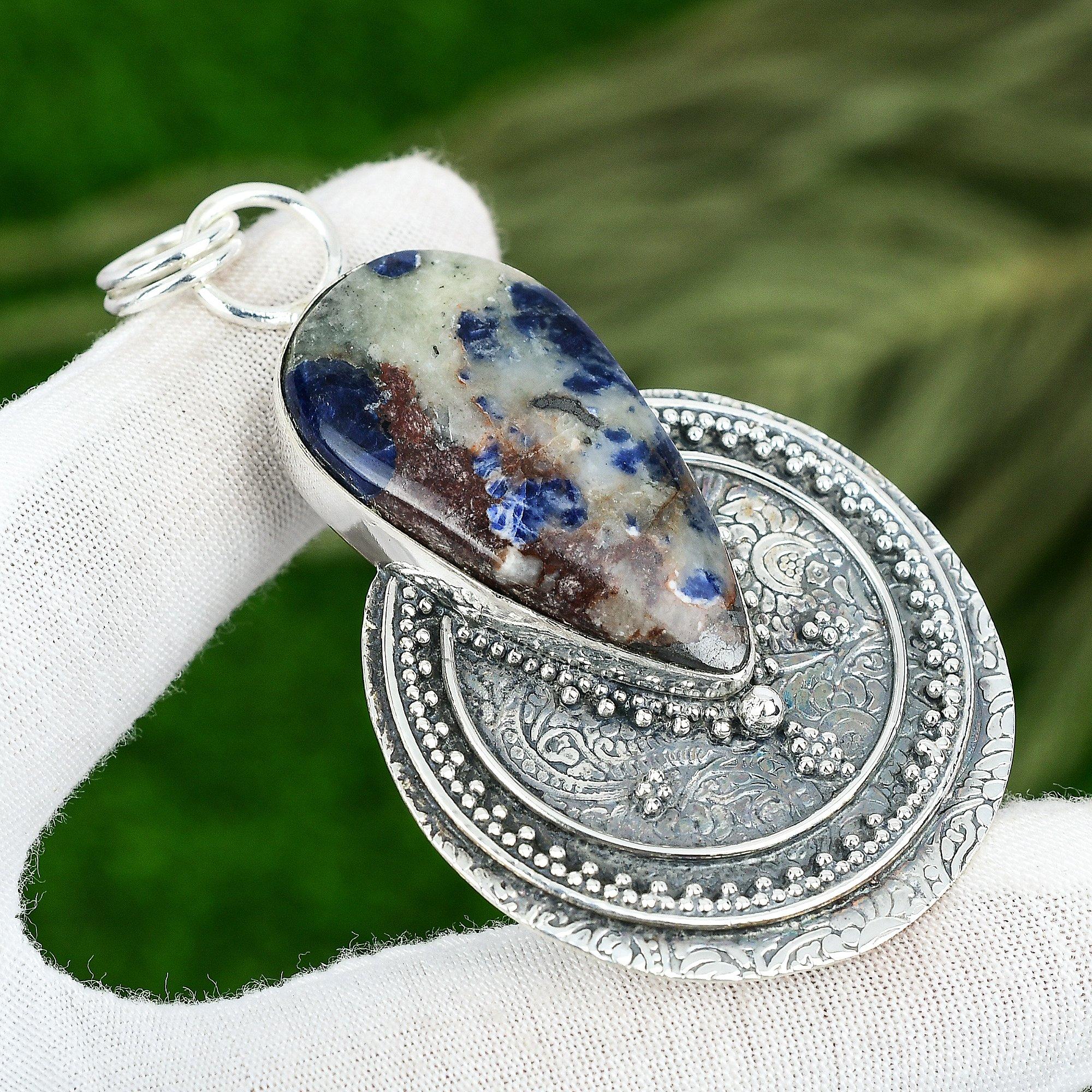 Распродажа ко Дню матери Серебро 925 пробы Натуральный содалит День рождения Безель Свадьба Бохо Подвеска
Распродажа ко Дню матери Серебро 925 пробы Натуральный содалит День рождения Безель Свадьба Бохо Подвеска