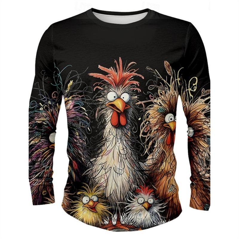 Funny 3D Chicken Print Men s Long Sleeve T-shirt New Autumn Oversized Pullover Hip Hop Punk Clothing Casual Fashion Top 5XL
Funny 3D Chicken Print Men s Long Sleeve T-shirt New Autumn Oversized Pullover Hip Hop Punk Clothing Casual Fashion Top 5XL