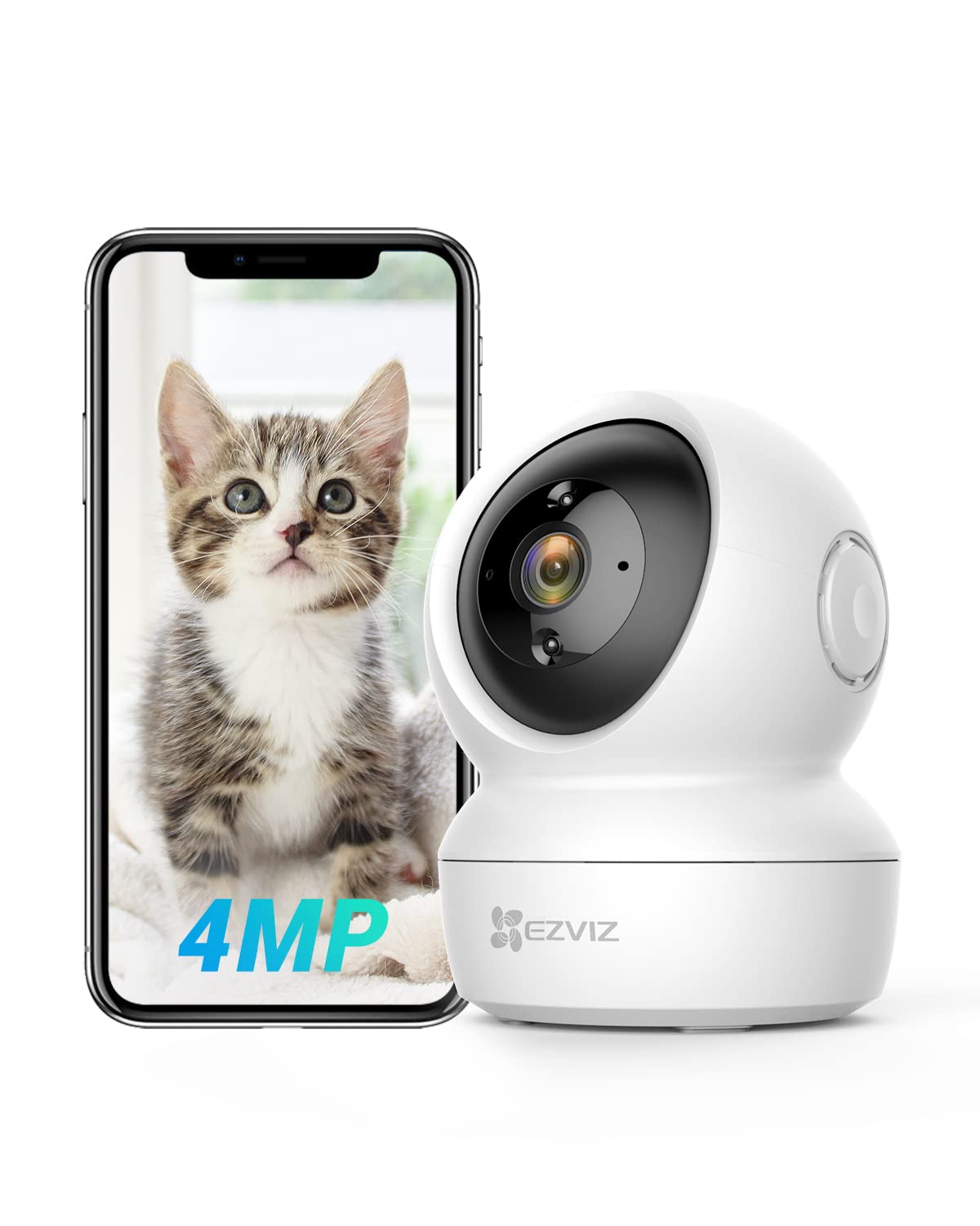 EZVIZ Security Camera Alexa Alexa Indoor Surveillance Camera 4MP WiFi Network Camera Pet Camera Baby Elderly Pet Monitoring Webcam Smart Night Vision білий
EZVIZ Security Camera Alexa Alexa Indoor Surveillance Camera 4MP WiFi Network Camera Pet Camera Baby Elderly Pet Monitoring Webcam Smart Night Vision білий
