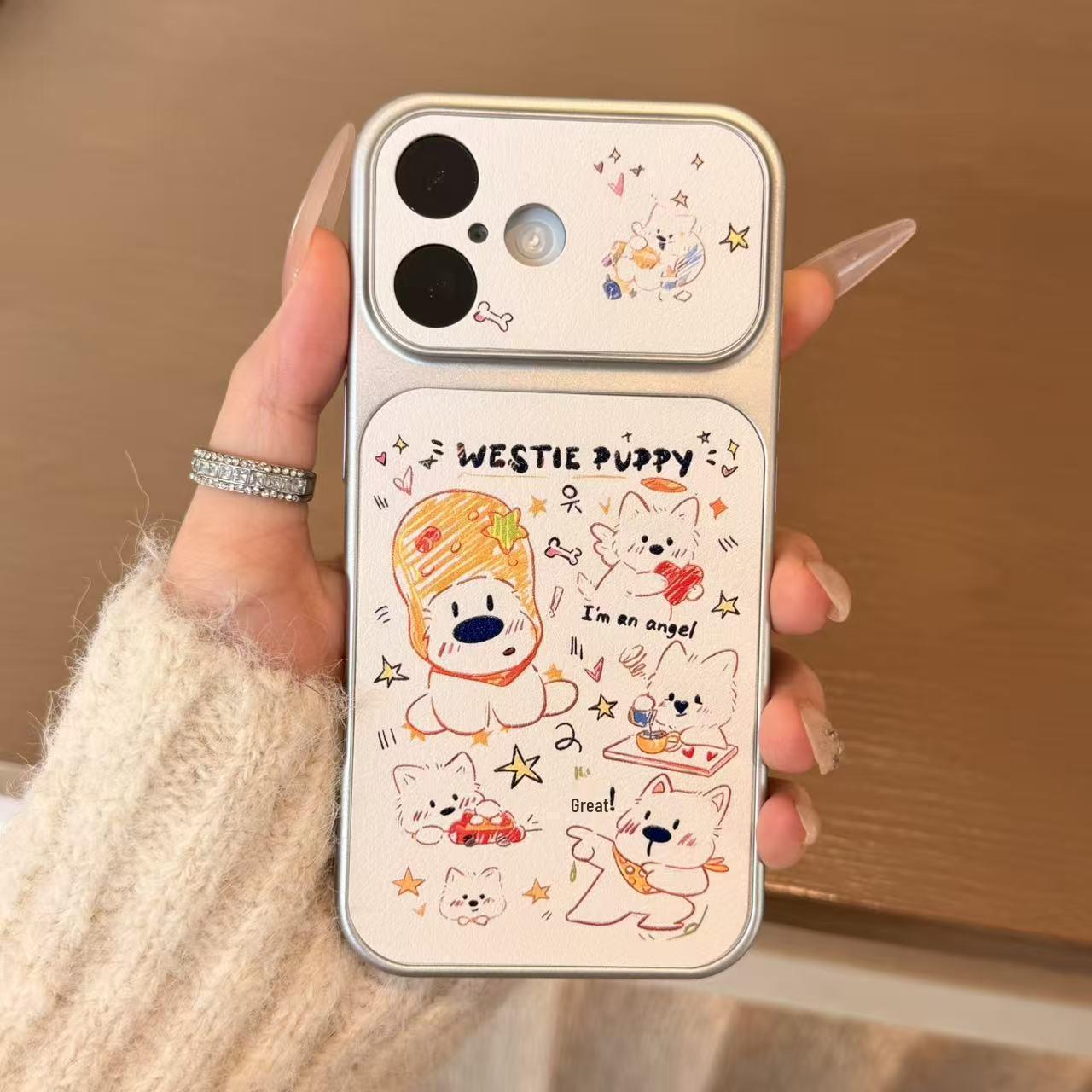 Funny Puppy Leather Texture Soft Case for Apple 17 Pro Max, 16, 15 Pro, 14, 15, and 13 Pro with Large Window 14 Plus
Funny Puppy Leather Texture Soft Case for Apple 17 Pro Max, 16, 15 Pro, 14, 15, and 13 Pro with Large Window 14 Plus