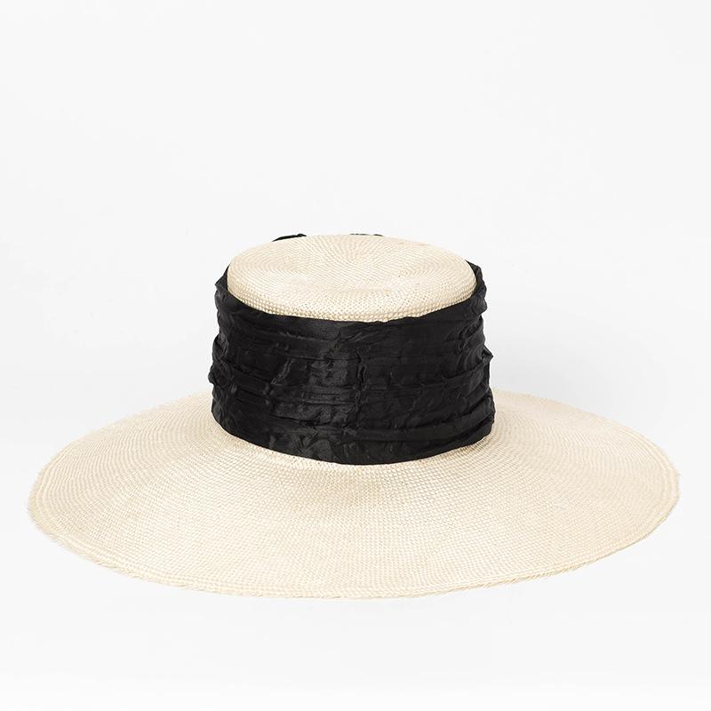 Sunscreen shading large brim sisal straw hat outdoor beach large brim basin shaped top hat, retro style M 56-58cm
Sunscreen shading large brim sisal straw hat outdoor beach large brim basin shaped top hat, retro style M 56-58cm