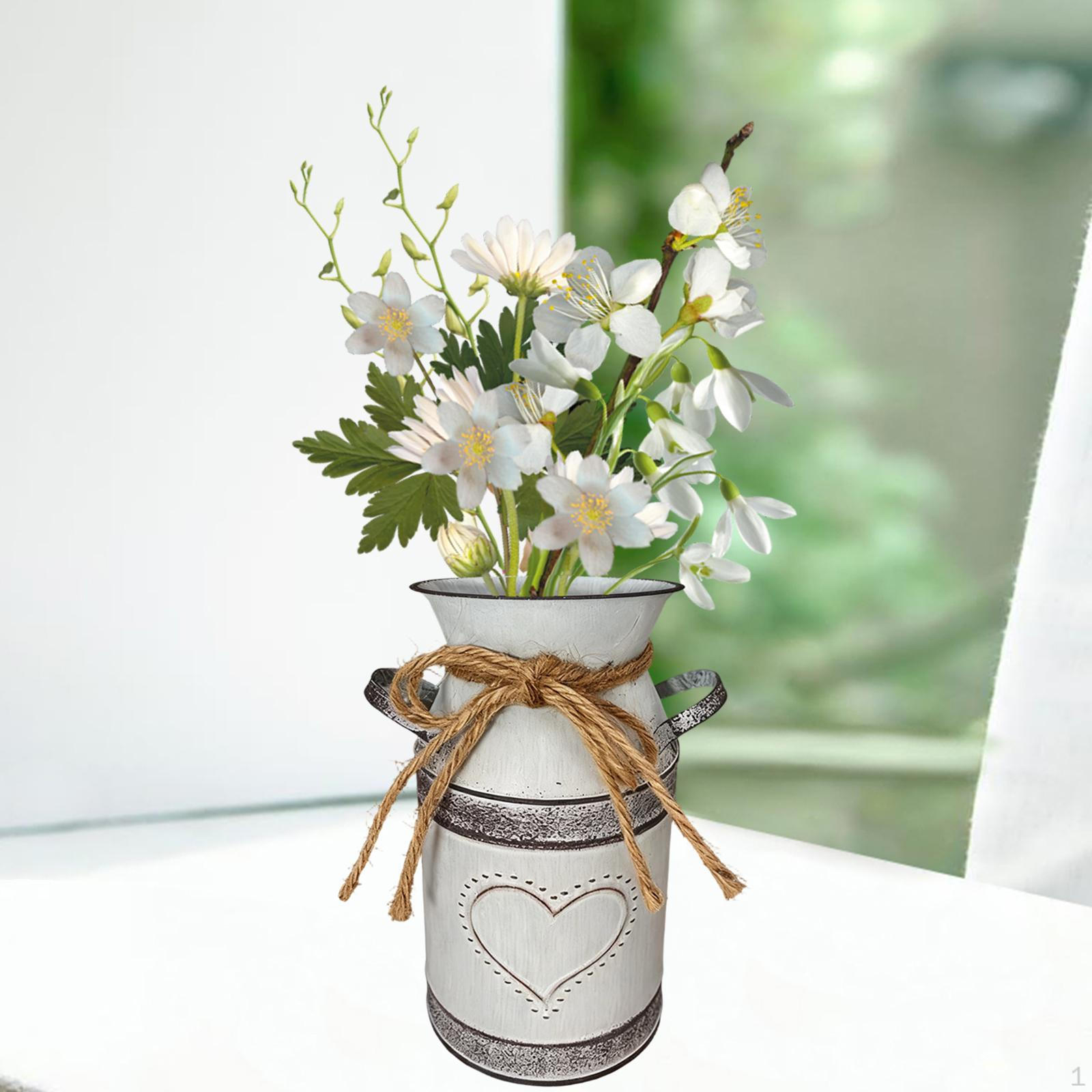 Chic Vase Iron Milk Jug Rustic French Country for Outdoor Garden Patio Dried Floral білий
Chic Vase Iron Milk Jug Rustic French Country for Outdoor Garden Patio Dried Floral білий