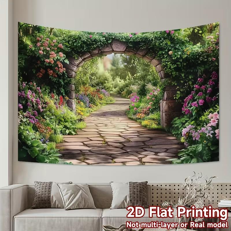 2D Magical Garden Stone Arch Tapestry, Lush Flowers and Stone Path Background Cloth 47.2x31.5inch/120*80cm
2D Magical Garden Stone Arch Tapestry, Lush Flowers and Stone Path Background Cloth 47.2x31.5inch/120*80cm