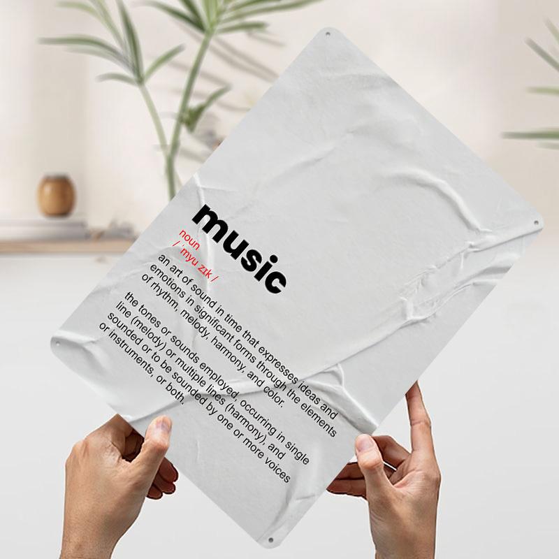 Music Definition Printed Poster Customized Wall Art Retro Vintage Metal Tin Signs for Apartment Decoration Room House Decor Home 7.9x11.8In(20x30cm)
Music Definition Printed Poster Customized Wall Art Retro Vintage Metal Tin Signs for Apartment Decoration Room House Decor Home 7.9x11.8In(20x30cm)