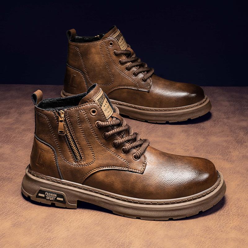 Men s shoes Martin boots winter high-top new men s locomotive British style mid-help casual leather shoes retro tooling shoes 44
Men s shoes Martin boots winter high-top new men s locomotive British style mid-help casual leather shoes retro tooling shoes 44