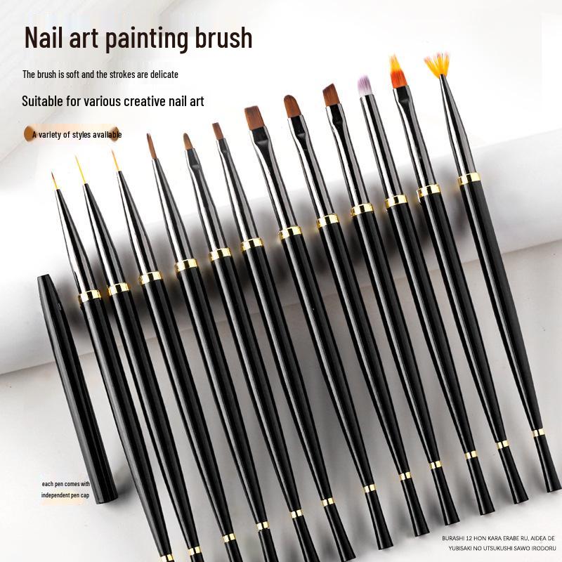 Japanese Fishtail Nail Art Brush - Small Waist Flower Daisy Painting Gel Brush Set with Flat & Round Heads
Japanese Fishtail Nail Art Brush - Small Waist Flower Daisy Painting Gel Brush Set with Flat & Round Heads