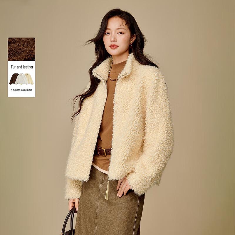 INMAN Women s Faux Shearling Suede Stand Collar Jacket S
INMAN Women s Faux Shearling Suede Stand Collar Jacket S