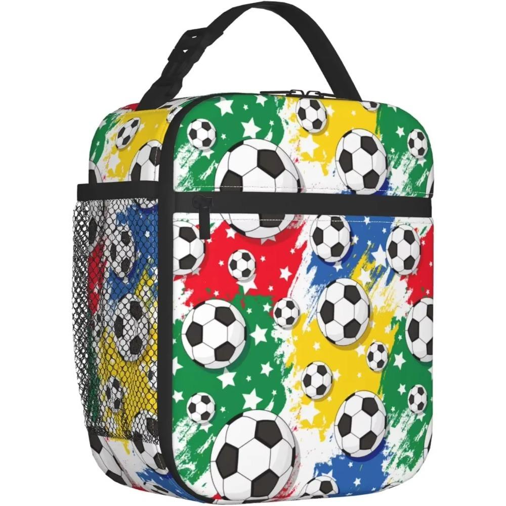 Soccer Lunch Bag for Women Men Teens Kids Leakproof Cooler Tote Bags Reusable Insulated Lunch Box for Work School Picnic Travel 26x21x11CM бежевый
Soccer Lunch Bag for Women Men Teens Kids Leakproof Cooler Tote Bags Reusable Insulated Lunch Box for Work School Picnic Travel 26x21x11CM бежевый