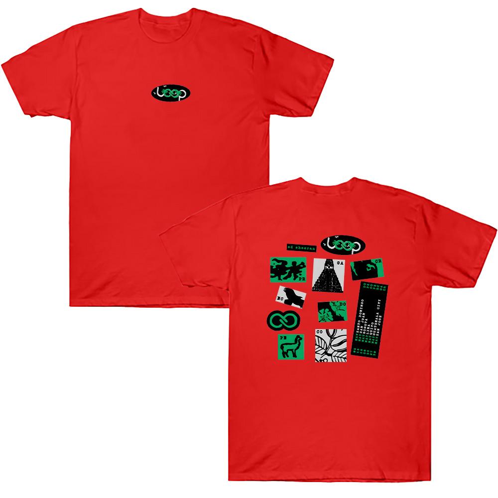 Loop Tour Exclusive Latin America T-Shirt Ed Sheeran Hip Hop Style Graphic Tee Men Women Casual Loose Cotton Top Street Clothes XS червоний
Loop Tour Exclusive Latin America T-Shirt Ed Sheeran Hip Hop Style Graphic Tee Men Women Casual Loose Cotton Top Street Clothes XS червоний