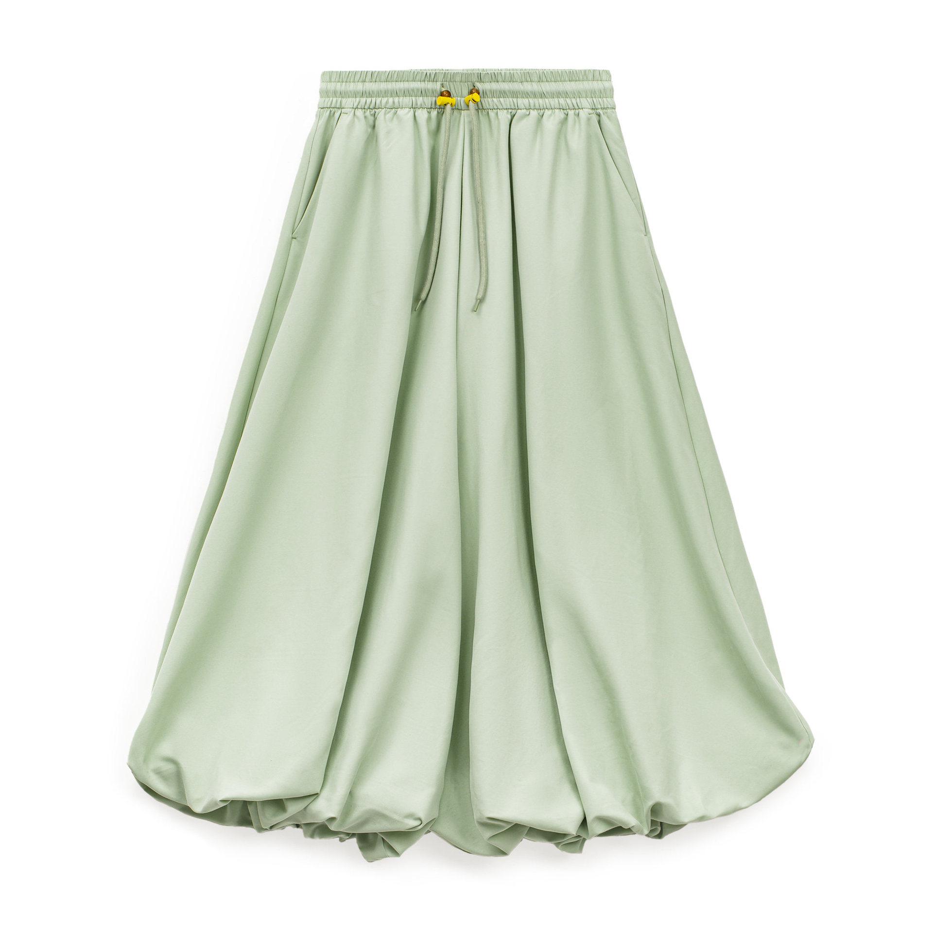 Velvety Peach Skin Lantern Skirt Pants - Unisex Wide-Leg Drawstring Long Pants Extra Large зелене яблуко кольору
Velvety Peach Skin Lantern Skirt Pants - Unisex Wide-Leg Drawstring Long Pants Extra Large зелене яблуко кольору