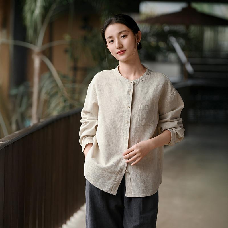 Johnature Women Vintage Shirts Tops Spring Solid Color Chinese Style Patchwork Pockets Button Blouses M бежевый
Johnature Women Vintage Shirts Tops Spring Solid Color Chinese Style Patchwork Pockets Button Blouses M бежевый