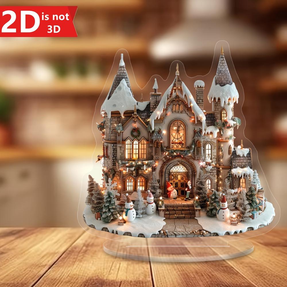 2D Снежный пряничный домик. Настольный декор с подставкой для дома и офиса. чистый
2D Снежный пряничный домик. Настольный декор с подставкой для дома и офиса. чистый