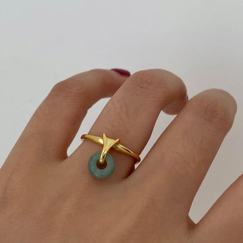 1 Fashionable Classic Geometric Green Color Circular Resin Ring, Women s Simple Retro Design Holiday Accessory Zircon resizable
1 Fashionable Classic Geometric Green Color Circular Resin Ring, Women s Simple Retro Design Holiday Accessory Zircon resizable