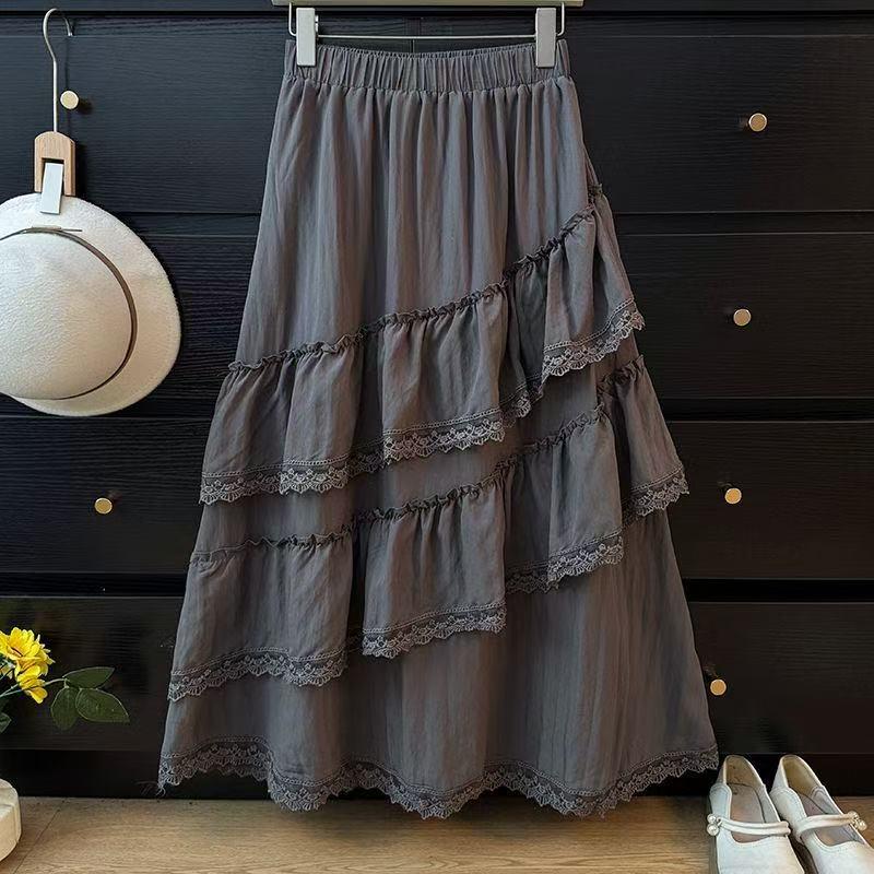 Winter Mori Girl Ruffle Patchwork Velvet Skirt - Elastic Waist, Loose Fit One Size
Winter Mori Girl Ruffle Patchwork Velvet Skirt - Elastic Waist, Loose Fit One Size