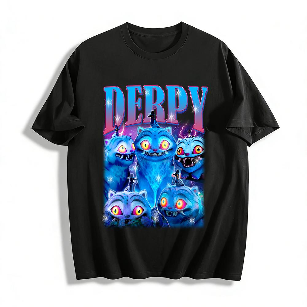 Derpy Blue Cat Family Print T-shirt Trendy Weird Style Unisex Casual Crewneck Top Pure cotton T-shirt XXS
Derpy Blue Cat Family Print T-shirt Trendy Weird Style Unisex Casual Crewneck Top Pure cotton T-shirt XXS