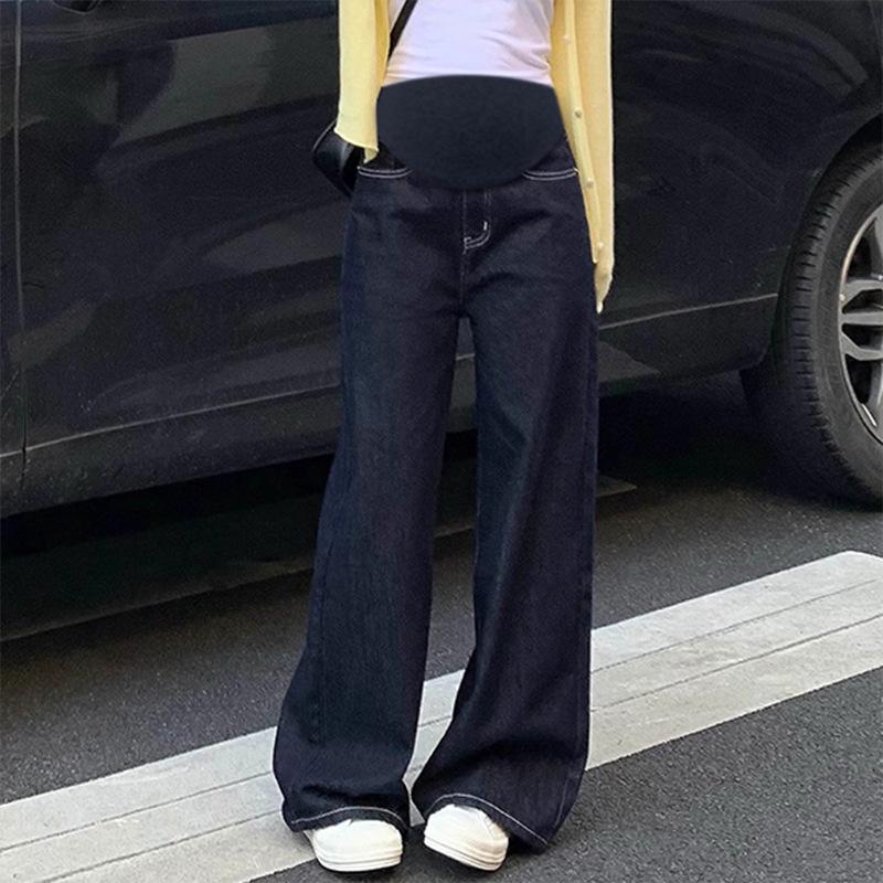 Maternity Denim Loose Wide-Leg Jeans with Belly Support for Spring and Autumn Large джинсовий синього кольору
Maternity Denim Loose Wide-Leg Jeans with Belly Support for Spring and Autumn Large джинсовий синього кольору