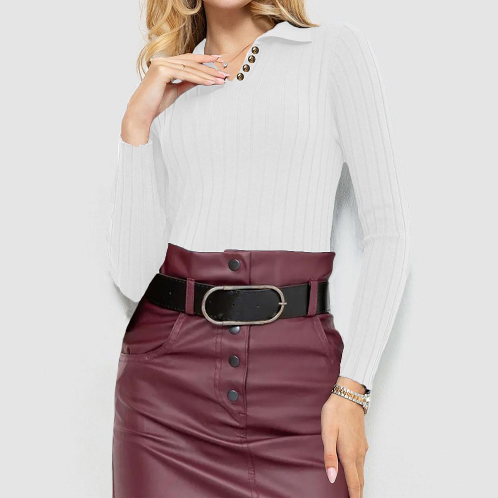 Жіночий модний повсякденний однотонний светр з довгим рукавом, тонкий светр, пуловер XL білий
Жіночий модний повсякденний однотонний светр з довгим рукавом, тонкий светр, пуловер XL білий