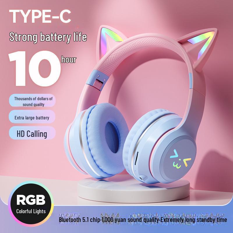 Беспроводная Bluetooth-гарнитура Cat Ear BT-618 — светящийся градиент, длительное время автономной работы. Head-mounted wireless Bluetooth headset розовый
Беспроводная Bluetooth-гарнитура Cat Ear BT-618 — светящийся градиент, длительное время автономной работы. Head-mounted wireless Bluetooth headset розовый