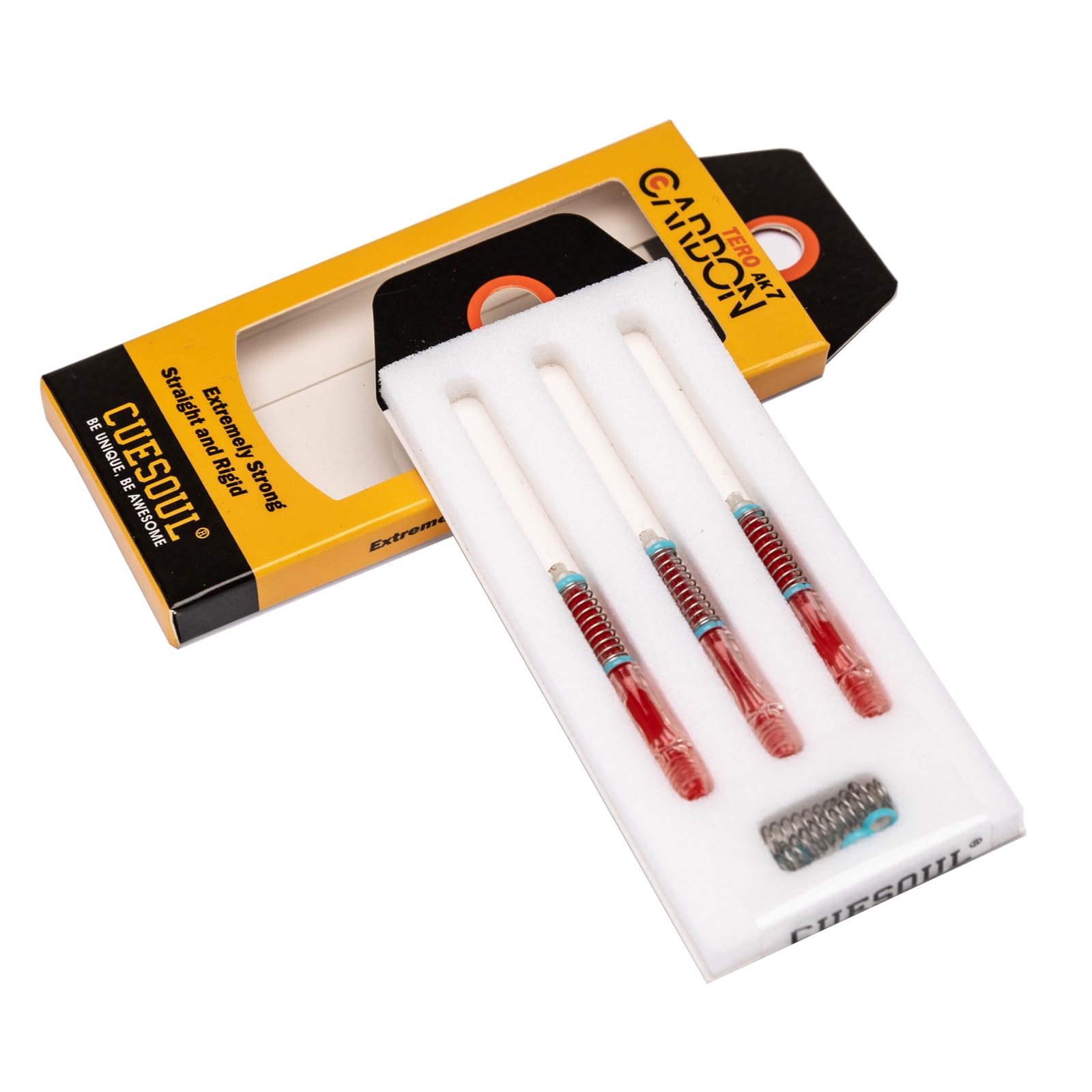CUESOUL TERO System AK7 Carbon Dart Shaft with Slim Set of 3 A/B/C/D/E/F/G/H Built-in Telescopic, Shaft, (CS-AK7+3TXA30)
CUESOUL TERO System AK7 Carbon Dart Shaft with Slim Set of 3 A/B/C/D/E/F/G/H Built-in Telescopic, Shaft, (CS-AK7+3TXA30)