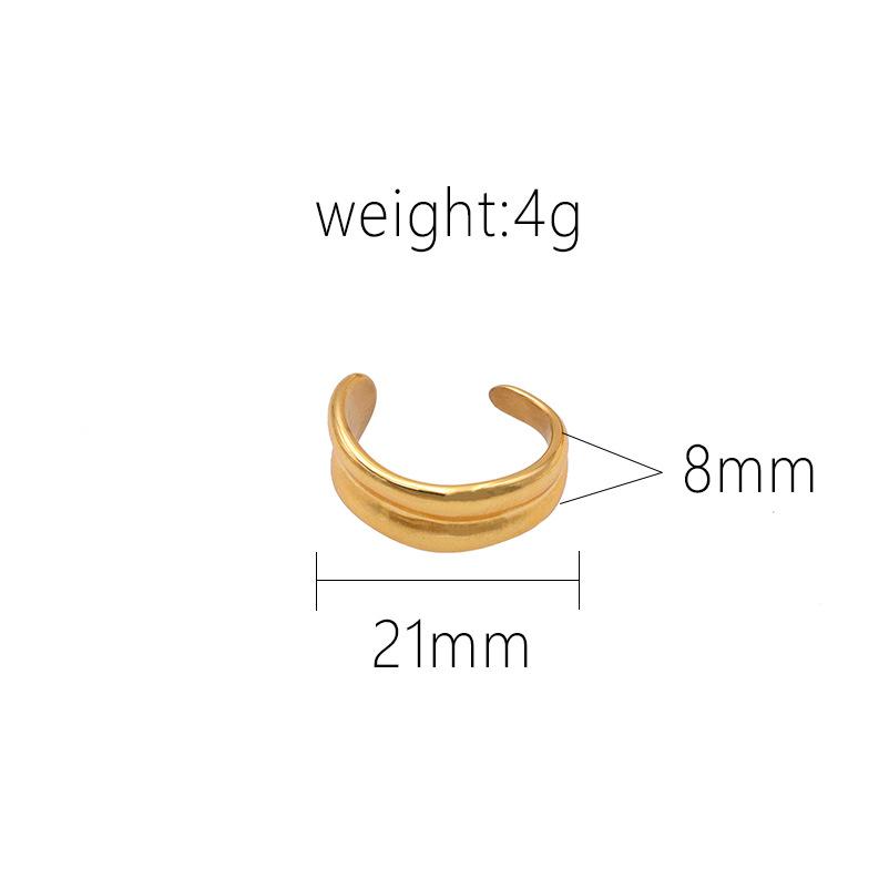 Punk Retro Simple Personality Temperament Open Double Layer Geometric Titanium Steel Minimalist Index Finger Ring Girl No. 7
Punk Retro Simple Personality Temperament Open Double Layer Geometric Titanium Steel Minimalist Index Finger Ring Girl No. 7