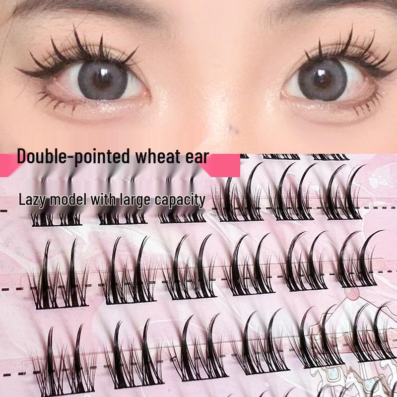 Yue Jiao Niang Double-Pointed Wheat Ear Cat Elf Faux Lashes - Natural, Thick, Single Cluster, Lazy Little Devil
Yue Jiao Niang Double-Pointed Wheat Ear Cat Elf Faux Lashes - Natural, Thick, Single Cluster, Lazy Little Devil