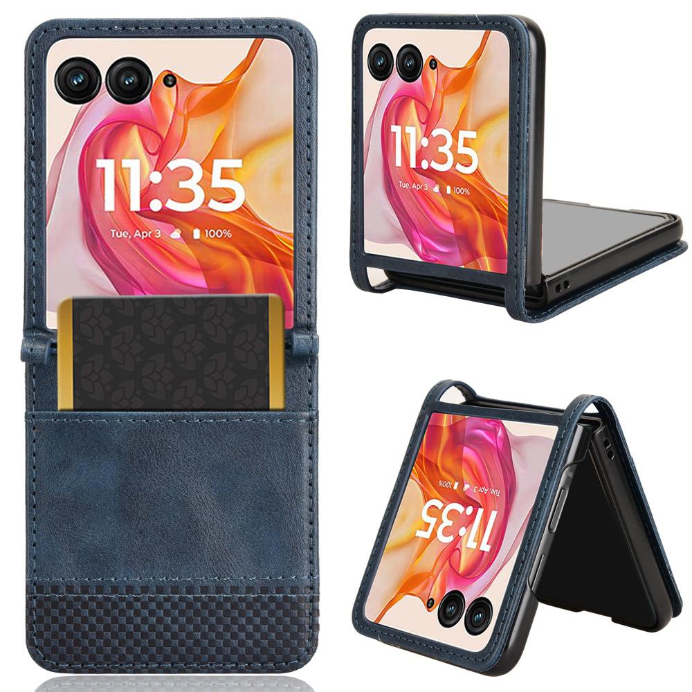 For Motorola Razr+ 2025/Razr+ 2024/Razr 60 Pro 5G/Razr 50 Ultra 5G Case Card Holder Retro Leather+PC Phone Cover Blue
For Motorola Razr+ 2025/Razr+ 2024/Razr 60 Pro 5G/Razr 50 Ultra 5G Case Card Holder Retro Leather+PC Phone Cover Blue